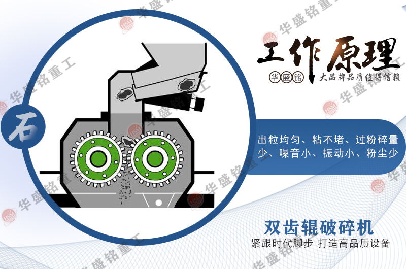 雙(shuang)齒輥(gun)破(po)碎(sui)機工作原(yuan)理(li)